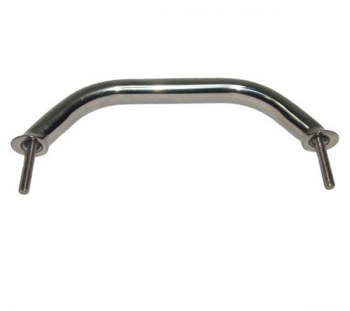 16 inch hi rise grab handle with flange and stud mount