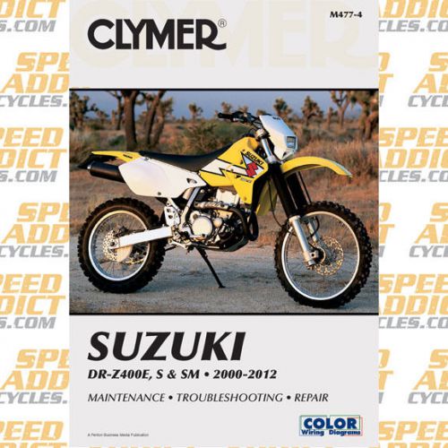 Clymer m477 service shop repair manual for suzuki dr-z400 00-12