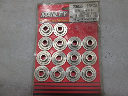 Manley 23655-16 10 degree titanium retainers +.100&#034; 14 pieces new valve spring