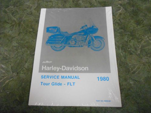Nos amf harley davidson 1980 h-d 80 flt tour glide  service manual nos harley