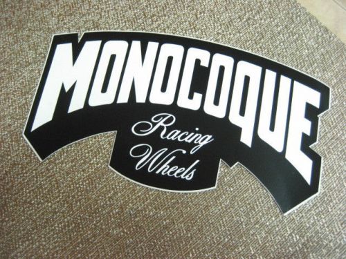 Monocoque racing wheels decal sticker  * new *