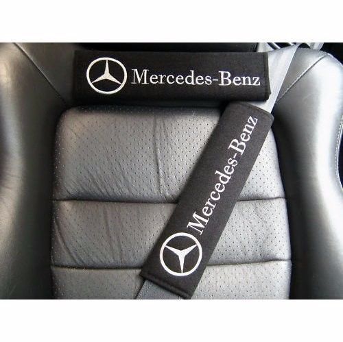 Emblem of a seat belt cover pad of mercedes-benz (in a set of 2)　