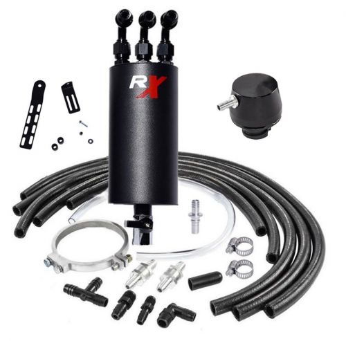 The rx by mcnally 16 oz oil catch can kit &amp; sensor adapter 2015+ f150 eco 3.5l