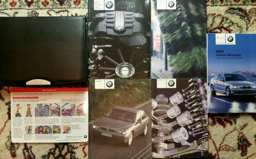 2002 bmw 7 series owners manual complete set with case