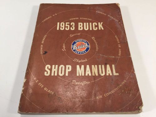 1953 buick factory shop oem service manual