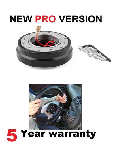 Quick release snap off steering wheel boss hub kit slimline slim short narrow