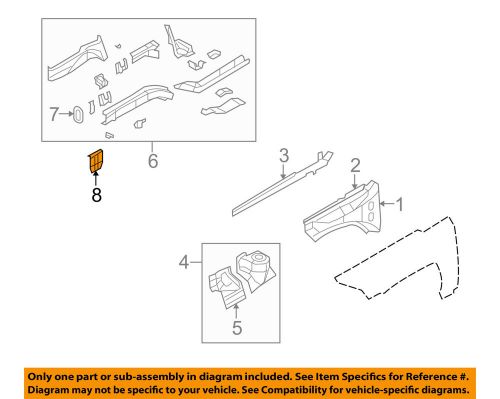 Chrysler oem fender-rail cover left 5115315ac