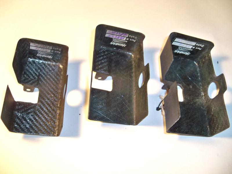 (3) hendrick carbon fiber camera covers late model nascar arca