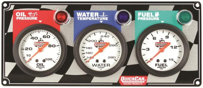 Quickcar 61-6012  fuel pressure gauge panels mechanical 2 5/8" analog -