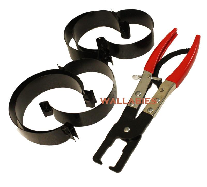 6 pc piston ring compressor with ratcheting plier for truck car cp123427e 