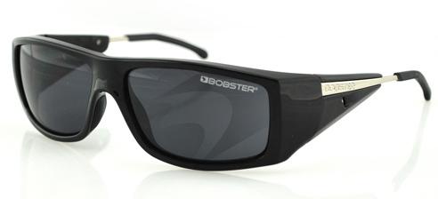 Bobster defector street series sunglasses, shiny black frame, metal temples