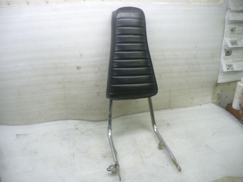 1973 vintage suzuki gt 380 backrest/sissybar with helmet lock & key.