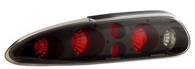 Anzo euro-style taillights red/clear lens black housing 1993-2002 chevy camaro