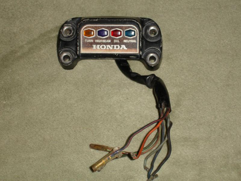 75 honda cb550f indicator, instrument light, 74-78 cb 550 pilot box handle clamp