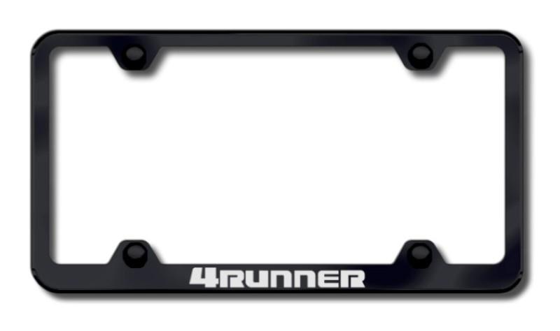 Toyota 4runner wide body laser etched license plate frame-black made in usa gen