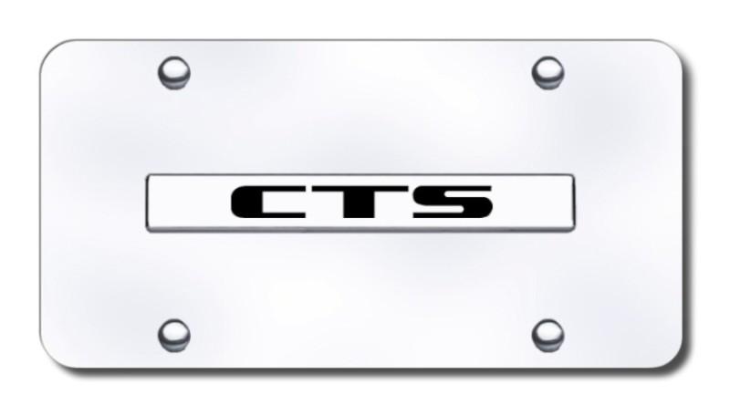 Cadillac cts name chrome on chrome license plate made in usa genuine