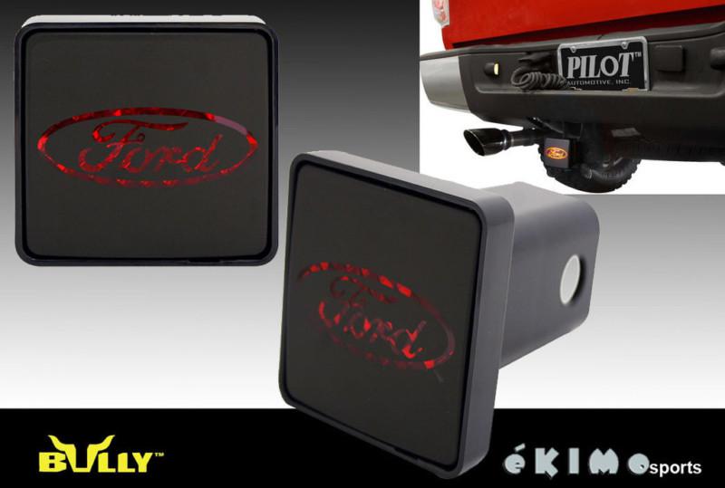 Bully ford 2" trailer towing hitch receiver cover with brake light cr-007f