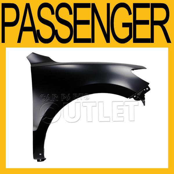 Front fender primered steel for 2010-2012 hyundai santa fe wo s.lamp hole right