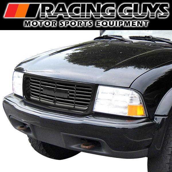 98-04 gmc sonoma pick up black style bumper grille grill sl sle new assembly
