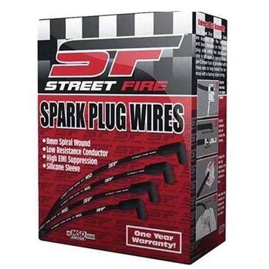 New msd 5565 small block chevy street fire wire set non-hei over valve cover 8mm