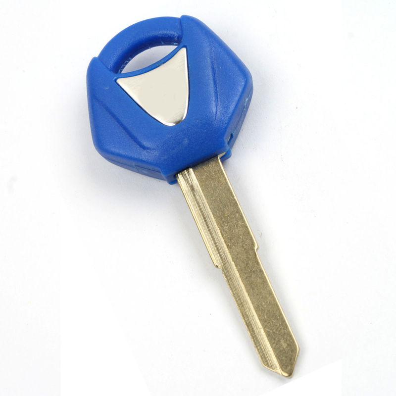 1pcs blue blank uncut key for yamaha yzf r1 r6 xjr1200 xjr1300 fjr1300 sr400 new