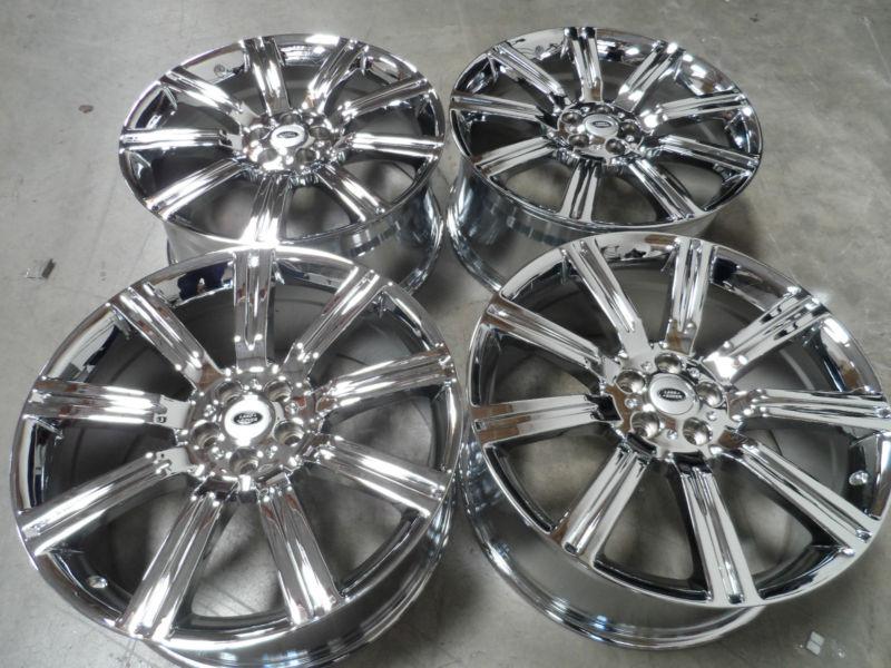 22" new range rover land rover hse sport lr3 lr4 chrome "stormer" wheels 5x120