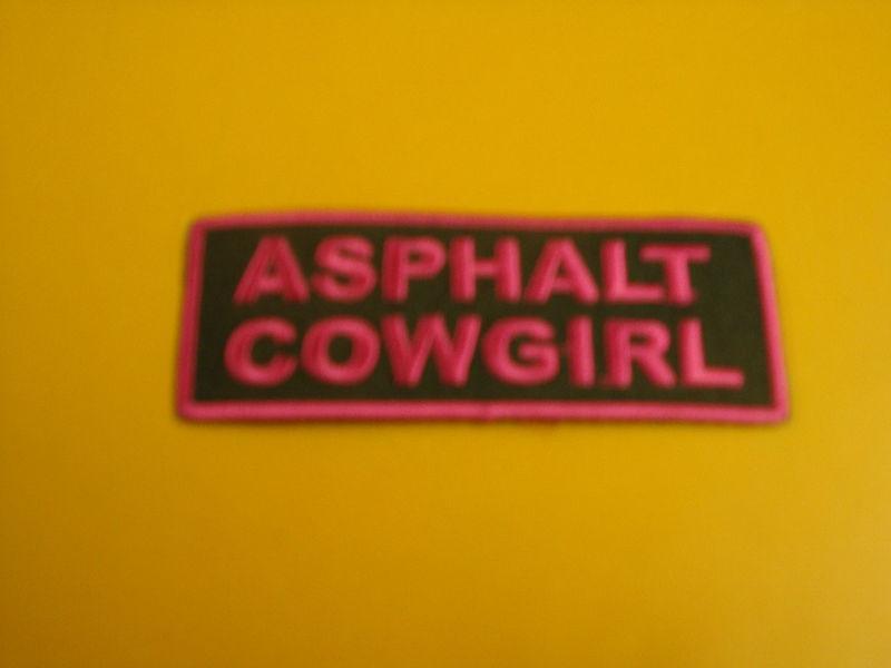 Asphalt cowgirl biker patch new!!