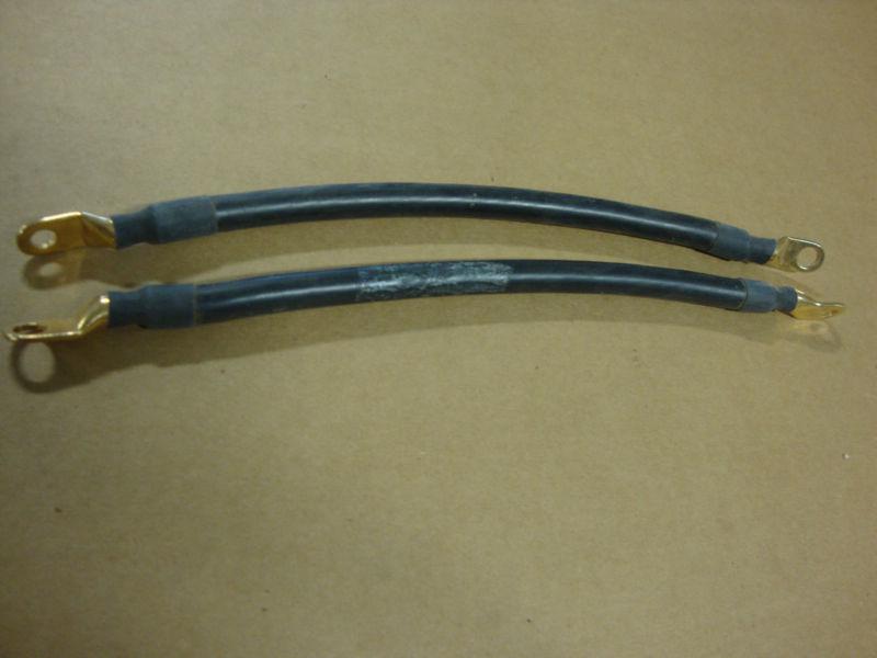Set of 2 big dog battery cables 11" copper ends custom bdm