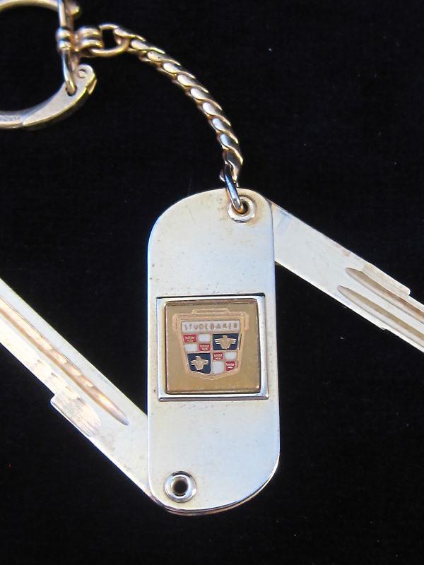 Studebaker gold twin folding key 1949-1963 vintage hawk commander champ scotsman