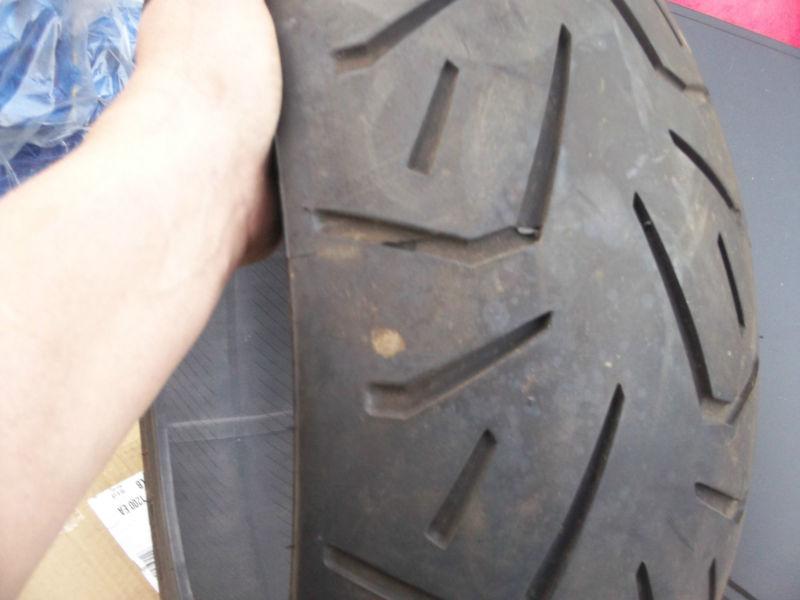 Bridgestone exedra g852 radial tire with patch crotch rocket 210-40-18 210 40 18