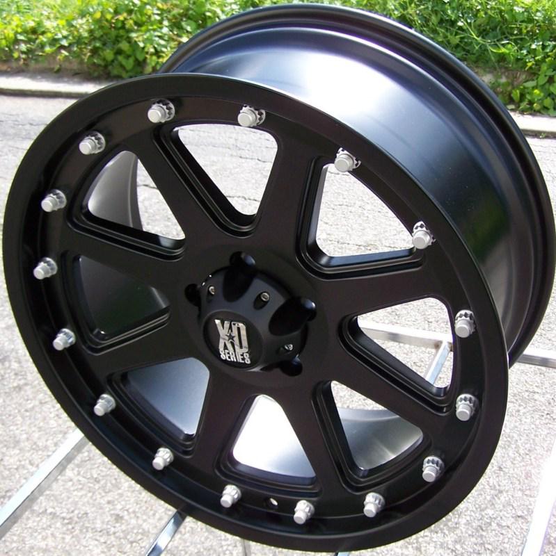 20" black xd addict wheels rim chevy silverado gmc sierra hd dodge ram 2500 3500