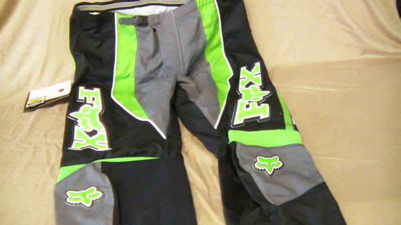 Fox 180 mx motocross enduro pants size 42 green vmx vintage motorcycle ahrma