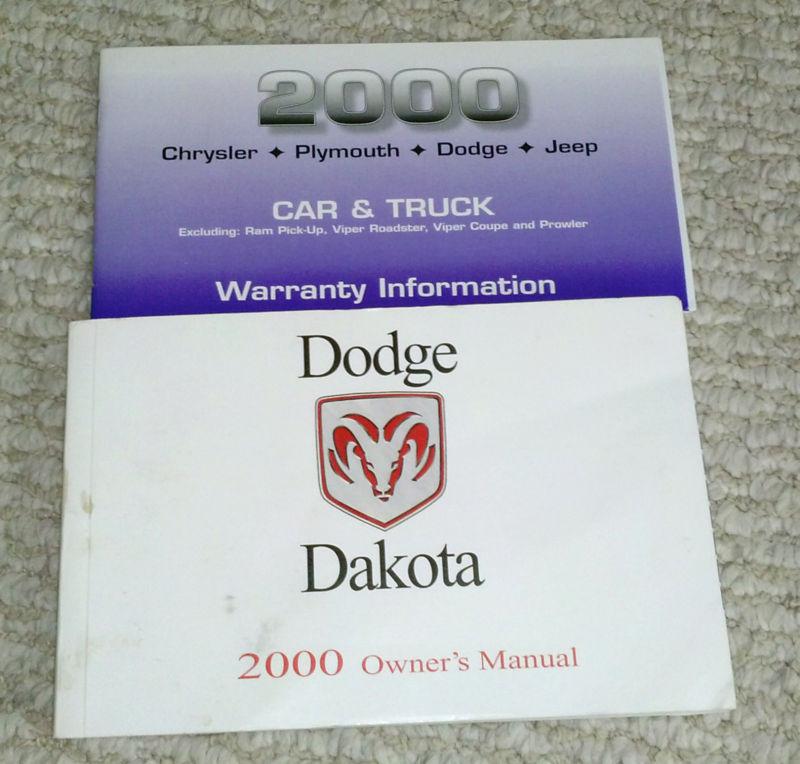 2000 dodge dakota owner's manual 