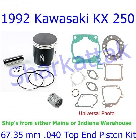 1992 kawasaki kx 250 namura 67.35 mm .040 top end piston kit 