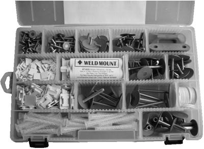 Weld mount 1001002 executive fastener kit