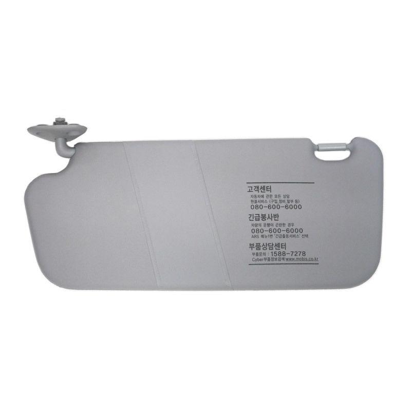Oem parts interior sun visor (left, gray) for hyundai 2001-2006 elnatra xd