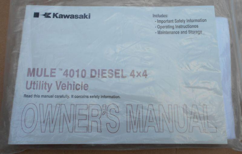 '11 kawasaki mule 4010 diesel 4x4 utility vehicle owners manual 2011 mule 