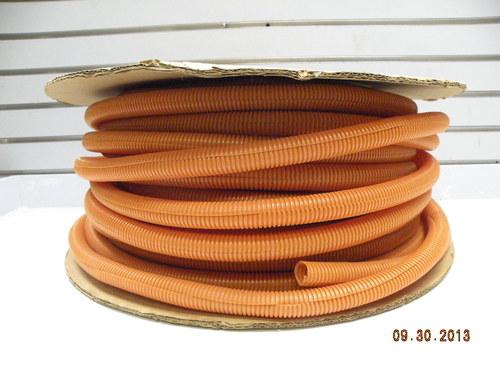 Orange corrugated split wire cover tubing automotive outdoor wiring mopar racing