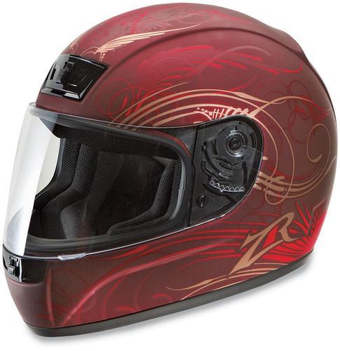 Z1r motorcycle monsoon wine helmet size large