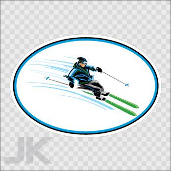 Decal stickers snow ski snowboard 0500 kaa62