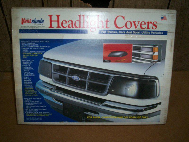New ventshade 37657 1989-1995 toyota truck 2wd headlight covers
