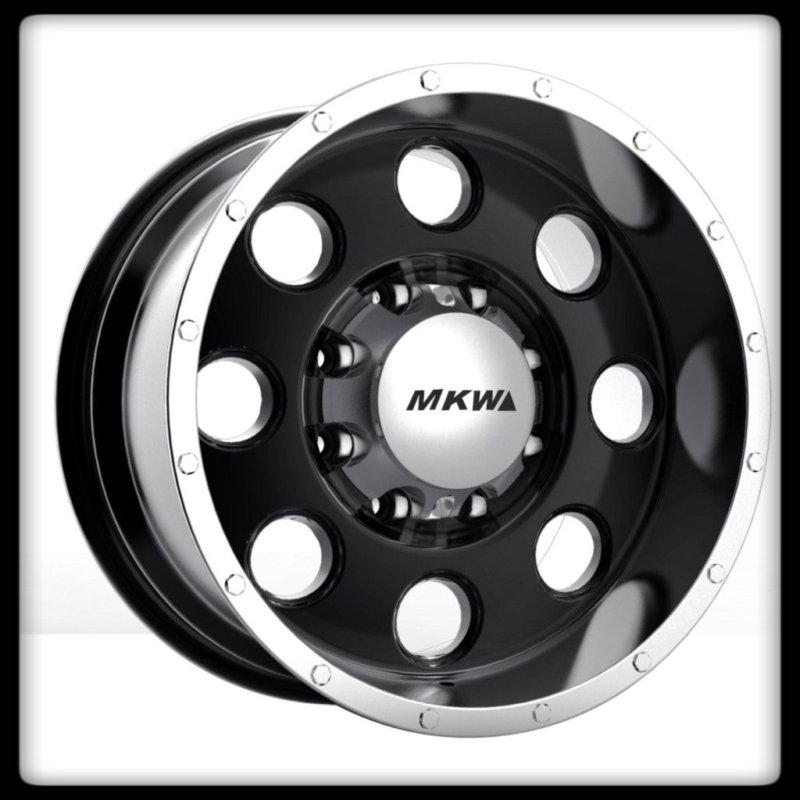 16" mkw offroad m84 black rims & bfgoodrich lt305-70-16 ta ko bfg tires wheels