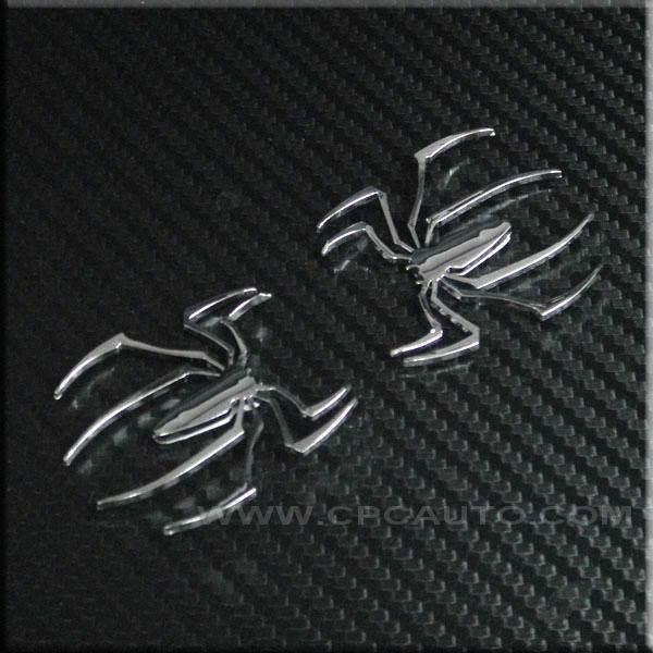 Car truck  badge chorme emblem stickers spider(small) 2pcs set