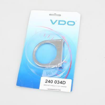Vdo gauges mounting bracket "chrome" for single 2 1/16" gauge 240034
