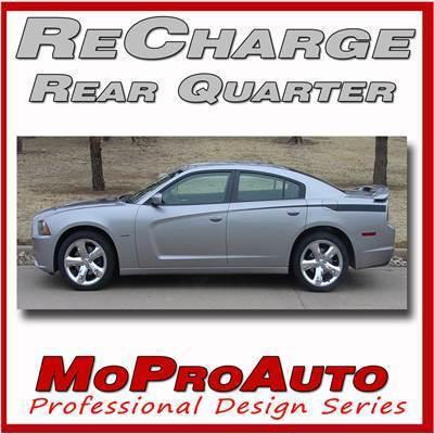 Recharge qp side dodge charger stripes decals graphics 2013 - professional 212