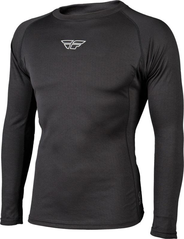 Fly racing base layer heavyweight top black small