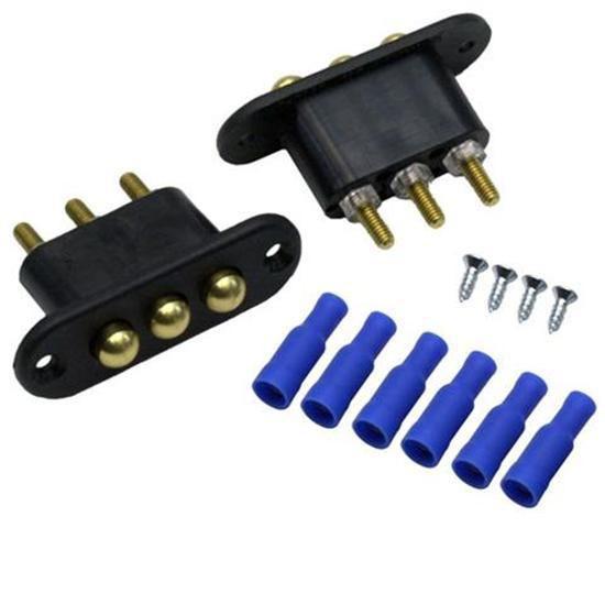 New painless 3-wire jamb tacs/door jam tac kit spring-loaded electrical contacts