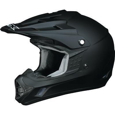 New afx fx-17 atv/motocross/offroad helmet, flat black, xxxl