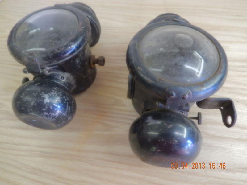 2  model t ford side lights from the '20's
