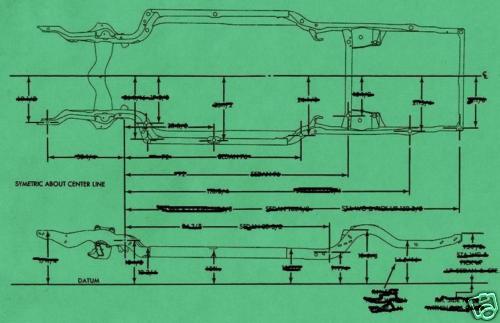 Frame measurement chart 67 1967 chevelle ss malibu 